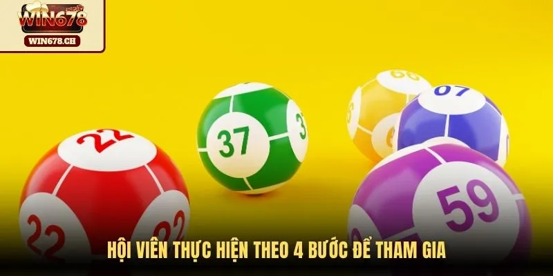Hội viên thực hiện theo 4 bước để tham gia