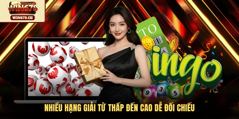 Nhiều hạng giải từ thấp đến cao dễ đối chiếu