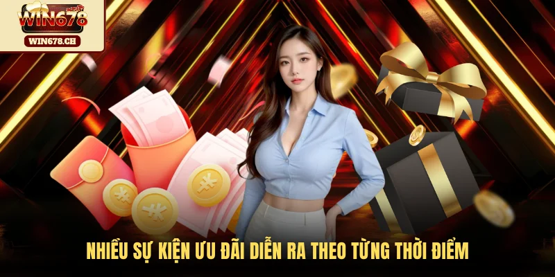 Nhiều sự kiện ưu đãi diễn ra theo từng thời điểm